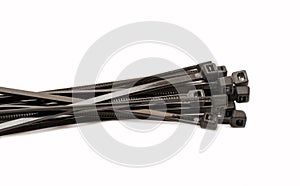 Self-locking black screeds on a white background