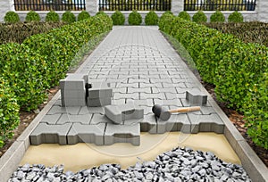 Self-locking paving blocks - 3D