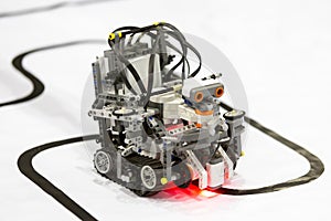 Self-made robot from Lego blocks