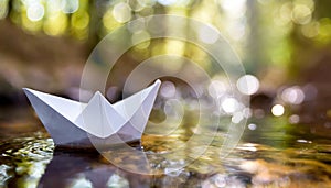 A self-made small ship Symbolic also for the future and finding a new way