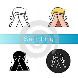 Self pity icon photo