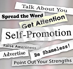 Self-Promotion Headlines Marketing Publicity Attention photo