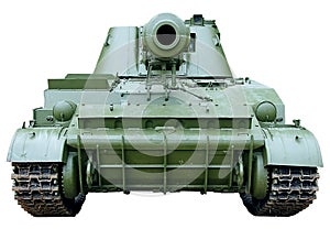 Self-propelled armored artillery howitzer