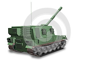 A self-propelled artillery