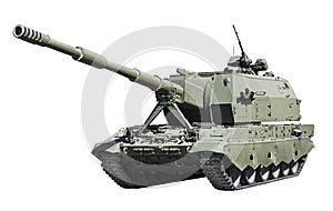 Self-propelled artillery Class self-propelled howitzer isolated