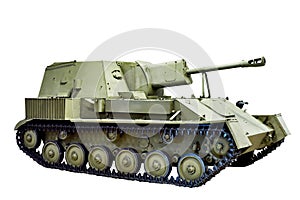 Self-propelled gun isolated