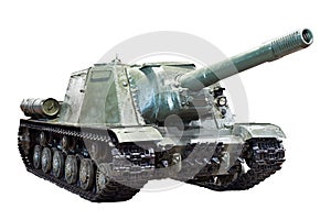 Self-propelled gun isolated