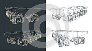 Self Propelled Modular Transporter Illustrations