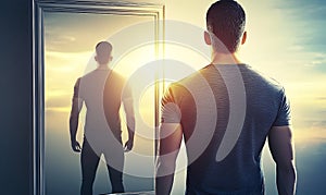 Self-Reflection at Sunrise photo