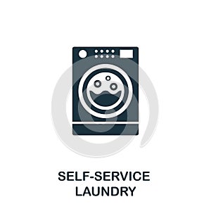 Self-Service Laundry icon. Line style icon design from cleaning icon collection. UI. Illustration of self-service laundry icon. Pi