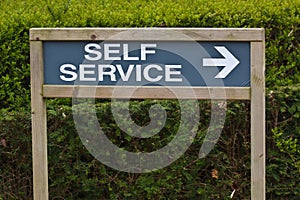 Self service sign