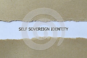 self sovereign identity on white paper photo