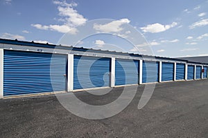 Self storage and mini storage garage units