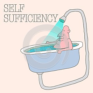 Self sufficiency is the theme of this fun graphic.