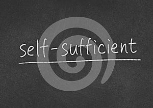 Self sufficient