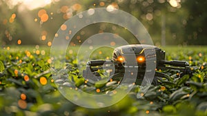 A selfguided sprayer efficiently applying pesticides only where needed minimizing exposure and costs photo