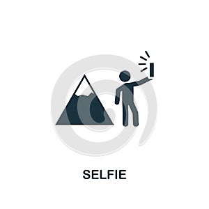 Selfie icon. Creative element design from tourism icons collection. Pixel perfect Selfie icon for web design, apps, software,
