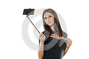 Selfie with monopod