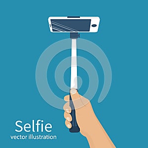 Selfie monopod vector