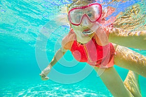 Selfie portrait snorkeling