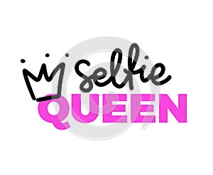 Selfie Queen Lettering