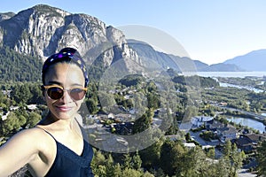 Selfie Woman Travel Squamish