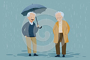 Selfish Shelter: An Elderly Man\'s Egotistical Comfort photo