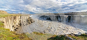 Selfoss Waterfall and canyon, North Iceland