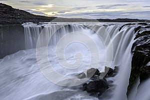 Selfoss Waterfall in Jokulsargljufur National Park, Iceland