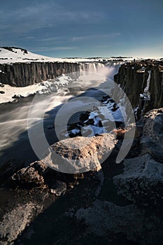 Selfoss waterfall in north of Iceland