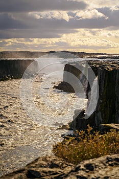 Selfoss waterfall in Northeast Iceland