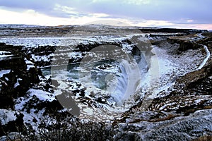 Selfoss waterfall in Vatnajokull National Park. Go explore Viking`s land. Iceland, Europe