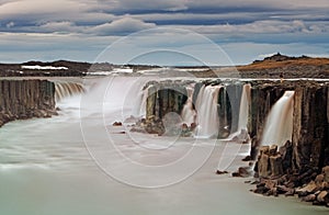 Selfoss waterfall in Vatnajokull National Park, Northeast Iceland photo