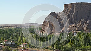 Selime Anatolian Village and Fairy Chimneys in Ihlara Valley, Aksaray Turkey