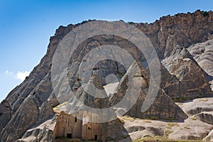 Selime and Ihlara valley in Cappadocia, Anatolia, Turkey photo