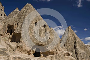 Selime rock-cut monastery in Cappadocia, Turkey,cave temple