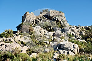 Selimiye castle on the Bozburun peninsula in Mugla province of Turkey