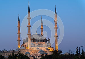 Selimiye Mosque view in Edirne photo