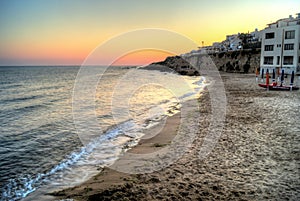 Selinunte beach at sunset in Sicily