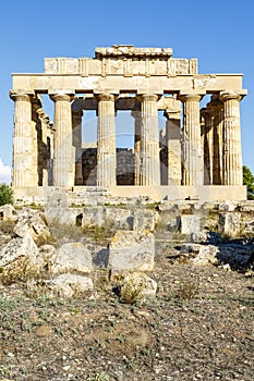 Selinunte, Ruins of the temple of Hera Temple E, Sicily, Italy