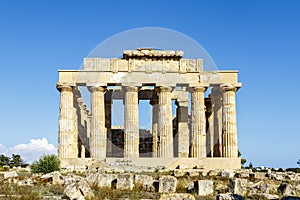 Selinunte, Ruins of the temple of Hera Temple E, Sicily, Italy