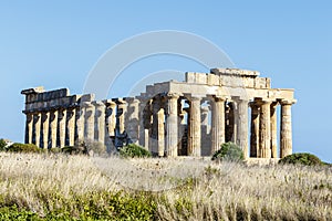 Selinunte, Ruins of the temple of Hera Temple E, Sicily, Italy