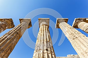 Selinunte, Ruins of the temple of Hera Temple E, Sicily, Italy