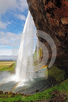 Seljalandsfoss. Beautiful waterfall in Southern Iceland.