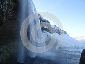 Seljalandsfoss waterfall, iceland photo