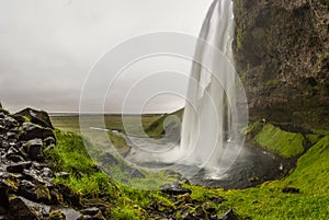 Seljalandsfoss, waterfall in the South Region in Iceland