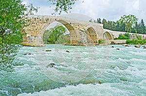 Seljuq bridge in Aspendos