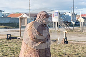 Selk'nam in Porvenir, Tierra del Fuego Chile