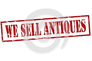 We sell antiques