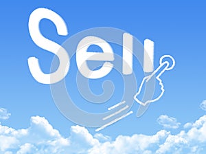 Sell message cloud shape
